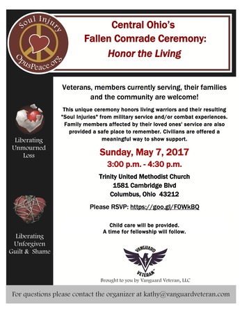 Fallen Comrade Ceremony May 7 2017 Flyer