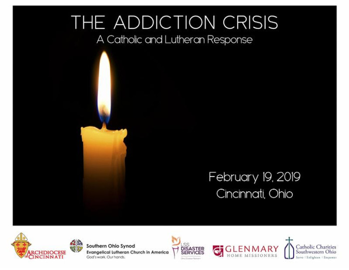 Addiction Crisis Candle and Sponsor Logos