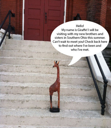 Giraffe Introduces Himself