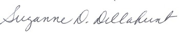 Bishop Suzanne Dillahunt Signature