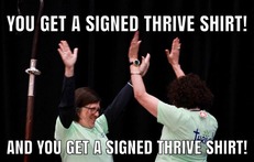 Thrive T-Shirt Picture Eaton and Dillahunt