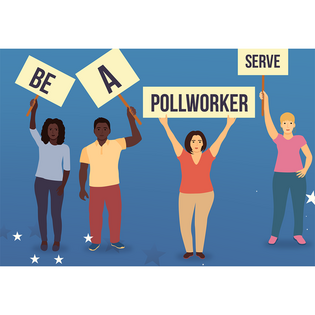 Be A Poll Worker 3x3