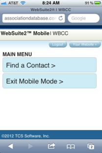 Sample menu