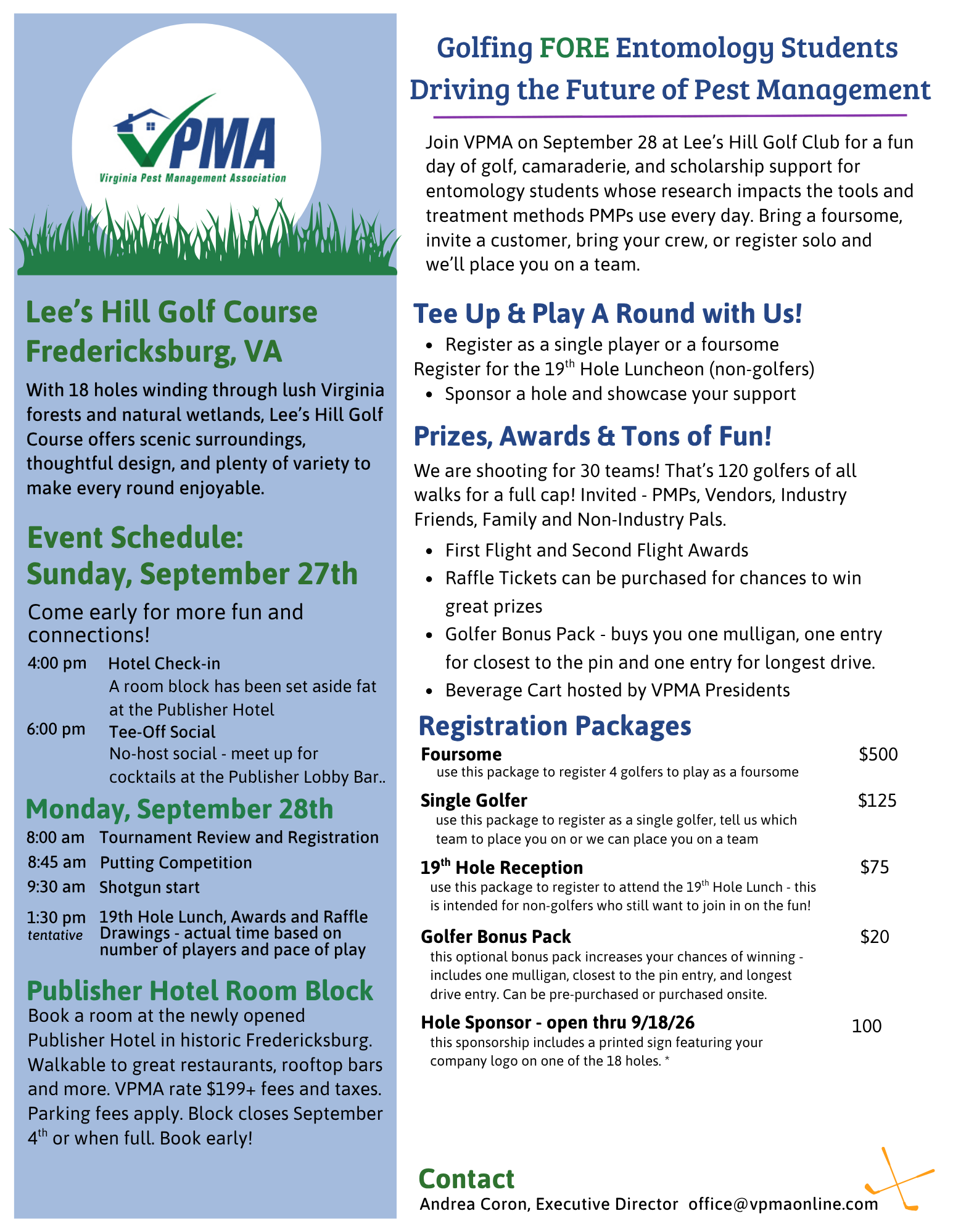 Scholarship Golf Fundraiser No Links