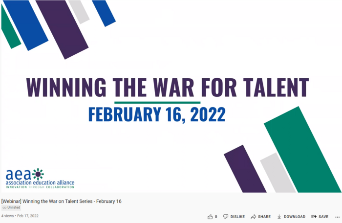 AEA Webinar: Winning the War on Talent (February)